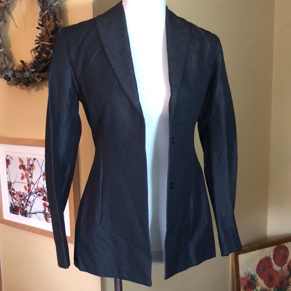 ANTEPRIMA Milano Size 38 LongLine Hidden-Button Classic Blazer Career $380 NEW - Picture 6 of 16